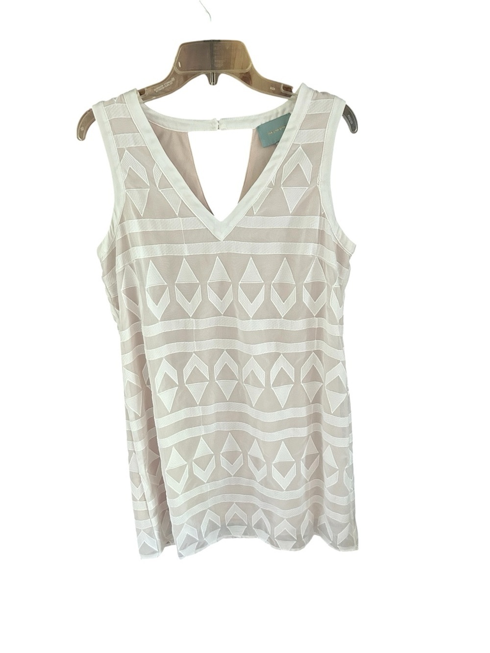 Skies Are Blue | Cream / Beige Sleeveless Dress Mini Dress M